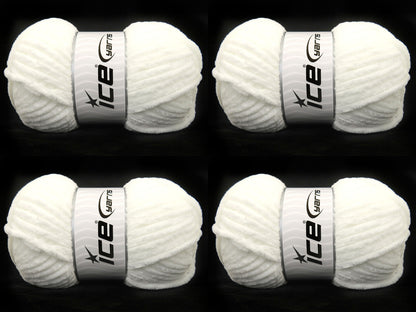 Chenille Baby Glitz White fnt2-84410