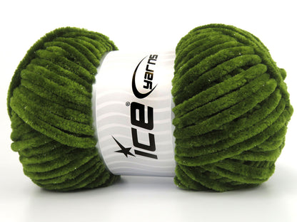 Chenille Baby Glitz Jungle Green fnt2-84415