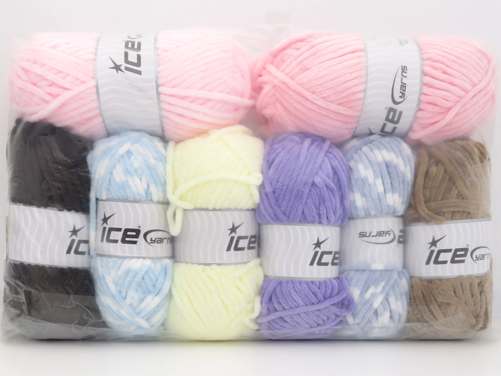 Mixed Lot Multicolor Chenille Baby Types fnt2-84451