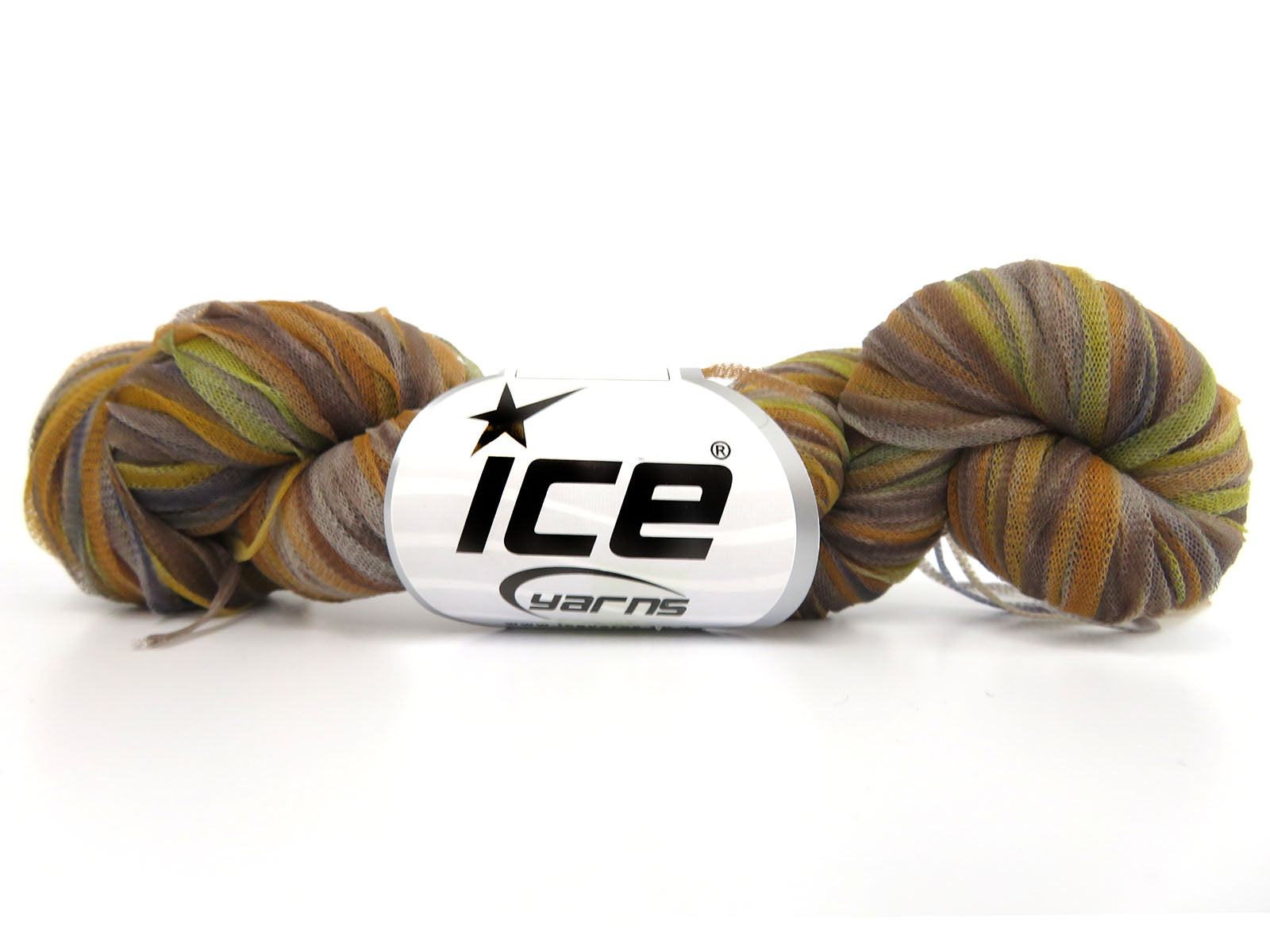 Spiral Air Ribbon Brown Shades, Gold, Green, Orange fnt2-84497