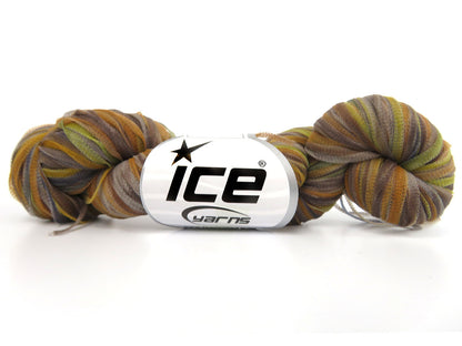 Spiral Air Ribbon Brown Shades, Gold, Green, Orange fnt2-84497