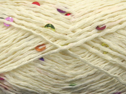 Cotone Paillette Cream  fnt2-84554