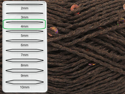 Cotone Paillette Dark Brown  fnt2-84559