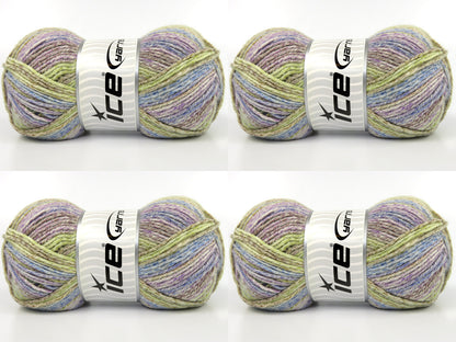 Cottonac Spray Blue, Green, Lilac, Brown, Purple fnt2-84623