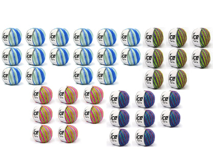 Mixed Lot Multicolor Picasso Yarns fnt2-84783