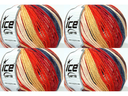 Ridgeville Red, Orange, Gold, Cream fnt2-84787