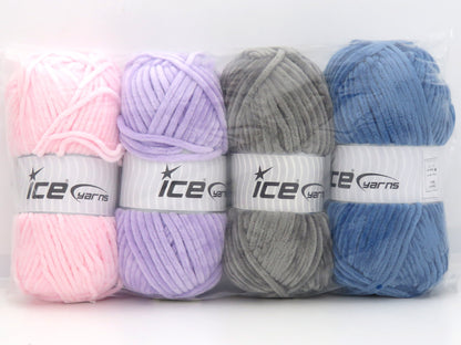 Mixed Lot Multicolor Chenille Types fnt2-84809